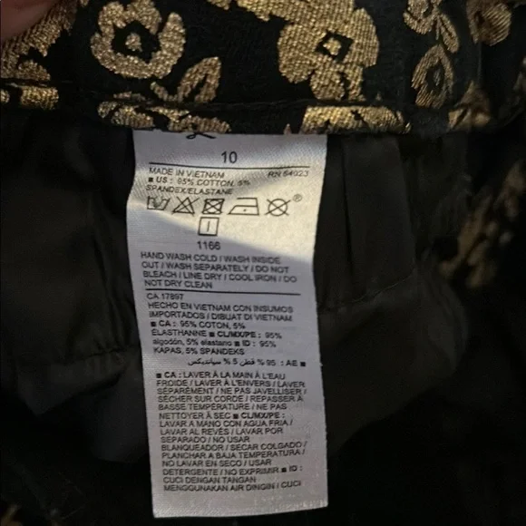 Old Navy Black and Gold Geometric Straight Leg Jumpsuit - Picture 11 of 16